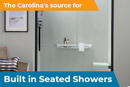built-in seated shower charlotte